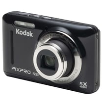 KODAK Pixpro - FZ53 - Appareil Photo Numérique Compact, Zoom Optique 5X,16 Mégapixels, Ecran LCD 2,7, Video HD 720p, Stabilisateur Optique, Flash intégré, Interface USB 2.0, Batterie Li-ion rechargeable LB-012. 3.7V 700mAh - Noir