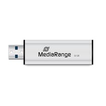 MediaRange Clé USB 3.0 Mémoire 32 Go pour Windows/Mac/Linux Transfert Ultra Rapide Noir / Argent