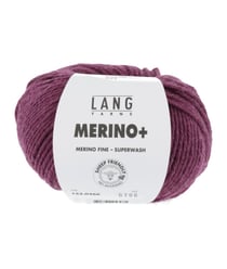Pelote de Laine à tricoter MERINO + (PLUS) - Lang Yarns Violet (366)