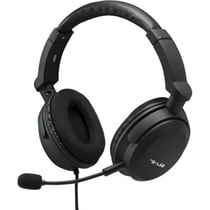 Casque Gamer Filaire - KORP CARBON - Microphone Détachable - PC/Playstation/Xbox - Noir