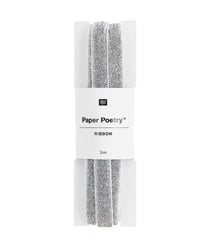 Rubans à Paillettes Rico Design 10mm x 3m : Éclat Festif pour Vos Créations 400450 gris iridescent