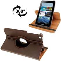 Housse Samsung Galaxy Tab 3 8' T3100 Mode Portrait Paysage Rotation 360° Marron YONIS