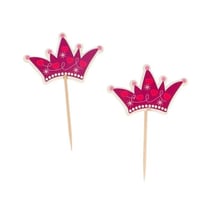Cupcake Toppers Couronnes de princesses (x 12)