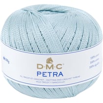 Pelote de laine - 100% coton - Bleu clair - 54518 - DMC - Petra - Longues fibres