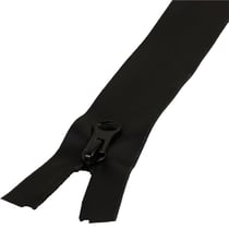 Fermeture invisible noir séparable déperlante et imperméable