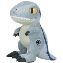 Peluche géante jurassic world : t-rex vert 90 cm - doudou licence tyrannosaure xxl