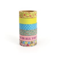 Masking tape 1,5 cm 6 rubans Printemps