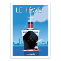 Affiche 50x70 cm - Le Havre Normandie V3 - Raphael Delerue