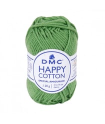 Pelote de 20Gr - coton spécial Amigurumi HAPPY COTTON - PPSC - Oeko Tex- Dmc 780 Vert