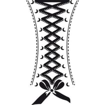 Graine Créative - Tampon en bois Lacet d'un corset