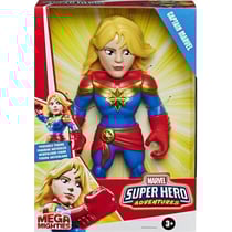 Figurine articulee : captain marvel 25 cm - mega mighties - super hero adventures - hasbro - e7933