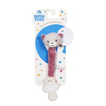 Peluche - Attache tétine Bebe Bamboo - Chat - 13 cm s/carte