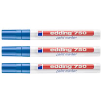Lot de 3 marqueurs peinture permanents - EDDING - Pointe 2-4 mm - Bleu
