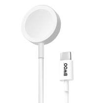 Bwoo Câble Magnétique pour Apple Watch 5W avec Prise USB-C Compact Blanc