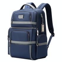 Sac À Dos Ordinateur Grande Capacité Étanche Avec Ports USB Type-C Bleu Bleu YONIS
