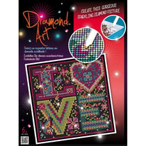 Art Diamond - Tableau Sequin Art Strass et diamants Love