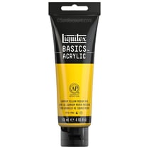 Peinture Acrylique en tube - jaune de cadmium moyen - Liquitex Basics