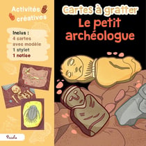 Cartes à gratter Petit archéologue