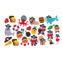 Sticker Adventure Pirates 24 u. - Stickers en Mousse EVA
