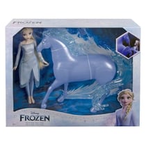 Coffret disney frozen poupée elsa et cheval nokk - la reine des neiges 2 - mattel - hlw58