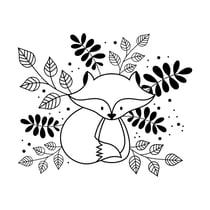 TAMPON RENARD - 37X47 MM - BOIS