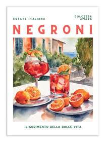 Affiche 50 x 70 cm -  Negroni - Ohkimiko