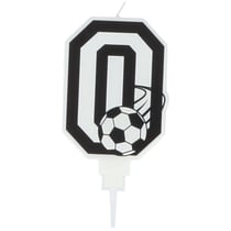 Bougie Football Chiffre 0 - 8.5 cm