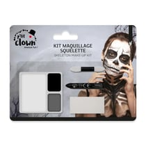 Kit maquillage HW - squelette/zombie - couleurs : Noir, Gris, Blanc