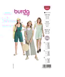 Patron Burda 5905 - Combinaisons avec une fente dans le dos du 34 au 48 (FR) taille n°FR 34-48