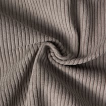 Tissu Velours d'ameublement côtelé Emy uni Taupe