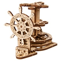 UGEARS Modèles Mécaniques: PORTE-STYLO GOUVERNAIL 2.0 11x9x9cm, 51 pièces, en bois, boîte 18,5x3x0,5cm, 8+