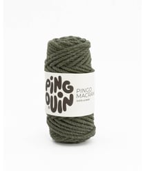 Bobine de corde PINGO MACRAME - 100GR - Pingouin Kaki Vert