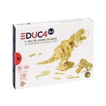T-rex 3D animé en bois Oxybul