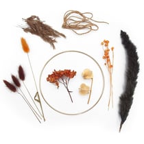Kit décoration fleurs séchées Diamètre 18 cm