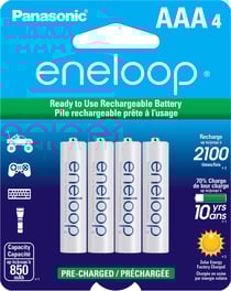 Blister de 4 piles NiMH Micro AAA 750 mAh Rechargeable