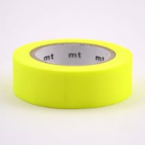 Masking tape Uni - shocking yellow (jaune fluo) - 7 m x 15mm