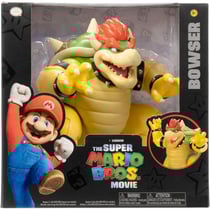 Coffret super mario bros movie : bowser 18 cm effet cracheur de feu - figurine articulée nintendo - jakks