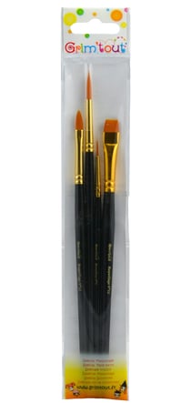 Set 4 pinceaux maquillage assortis