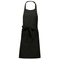 Tablier cuisine polycoton avec poche noir