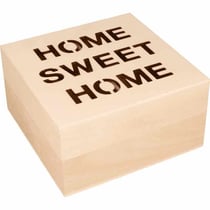 Boite à thé 17 x 17 x 8 cm - Home Sweet Home