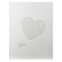 Livre d'or 100 pages blanches Harmony - 27x22 cm vertical - Blanc pailleté - x 3 - Exacompta