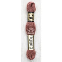 Fil de laine - DMC - Laine Colbert - 100% laine - Marron - 7840 - Canevas