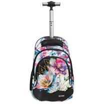 Sac à dos à roulettes Fleur Aquarelle 44 CM - 2 compartiments