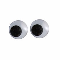Yeux mobiles Vaessen Creative - Blanc et noir - 15 mm - Lot de 1000 pièces