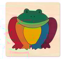Puzzle - Grenouille arc-en-ciel