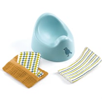 Set pot et lingettes pour poupée Djeco