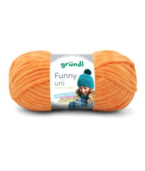 Fil à tricoter effet velour FUNNY - Grundl - 100 Gr - Oeko-Tex 29 Jaune