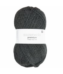 Fil à chaussette SOCKENWOLL PREMIUM 4 brins - 100gr - Rico Design 20 Gris
