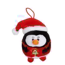 Peluche - Pingouin - Bouille de Noël sonore 13 cm