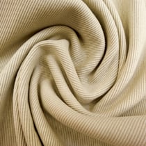 Tissu Bord côte uni Beige